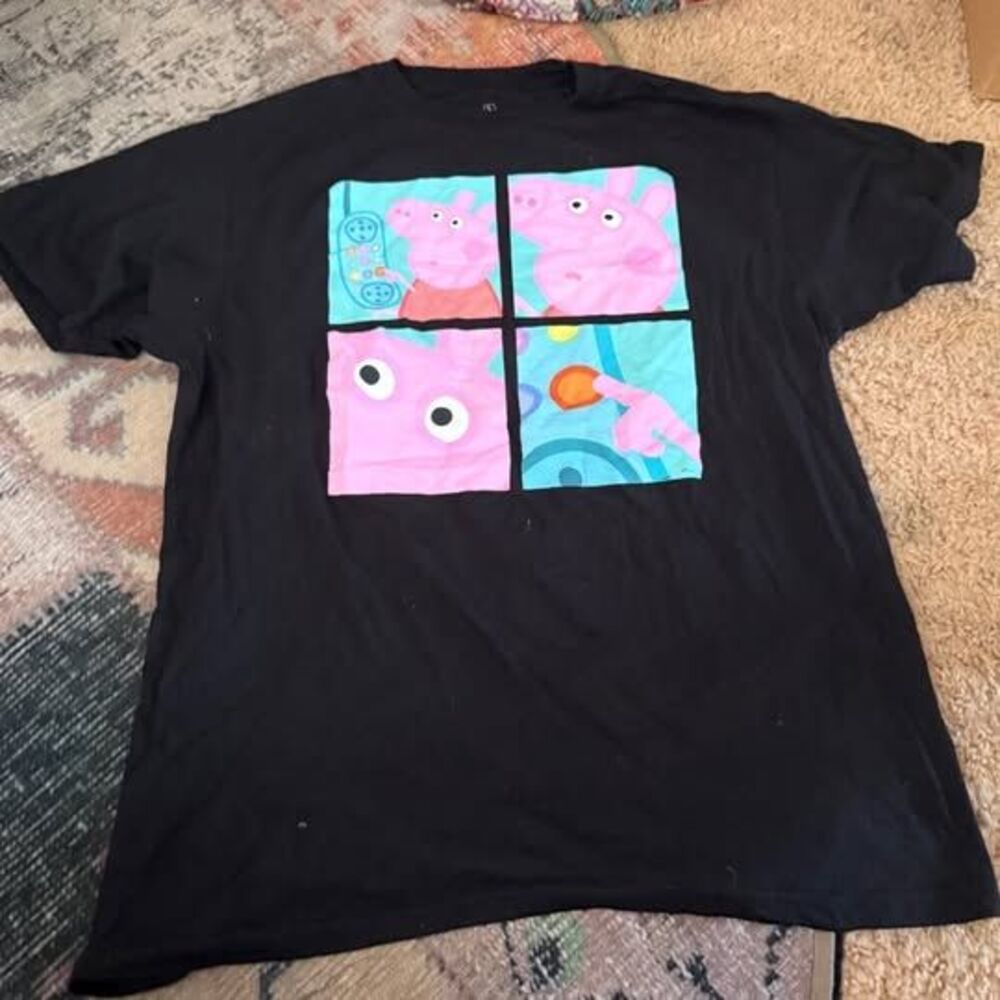 Peppa Pig large unisex men’s women graphic tee shirt